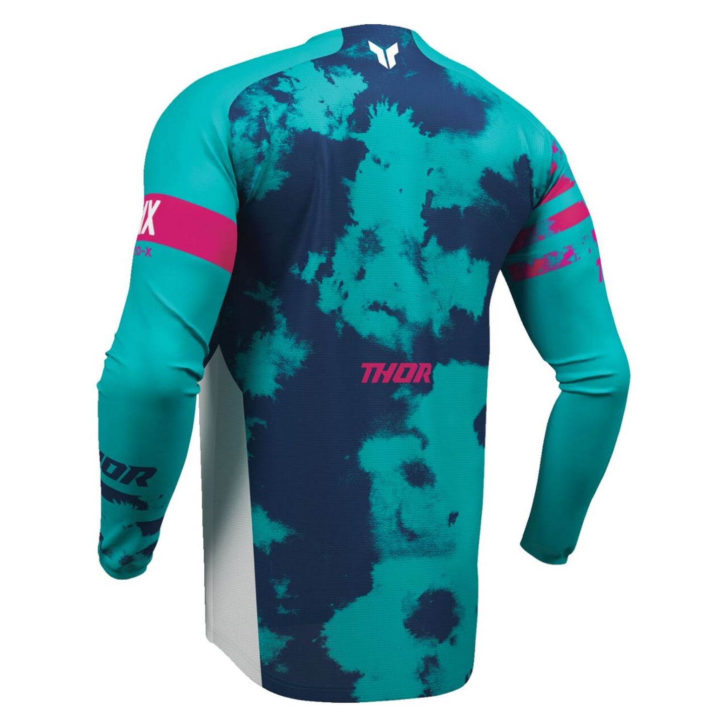 Thor 2026 Launchmode Bleach White Aqua MX Combo Kit