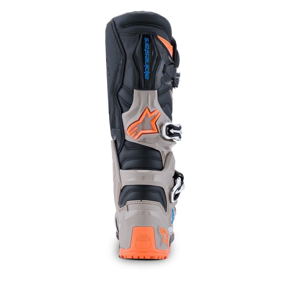 Alpinestars 2026 Tech 7 Enduro Boots Black Warm Grey Orange Flo