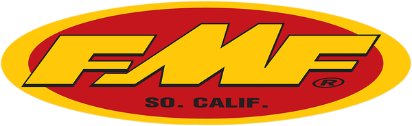 FMF 23" Original Oval Sticker Decal Fender Trailer Yellow/Red 58,4 CM (23")