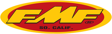 FMF 23" Original Oval Sticker Decal Fender Trailer Yellow/Red 58,4 CM (23")