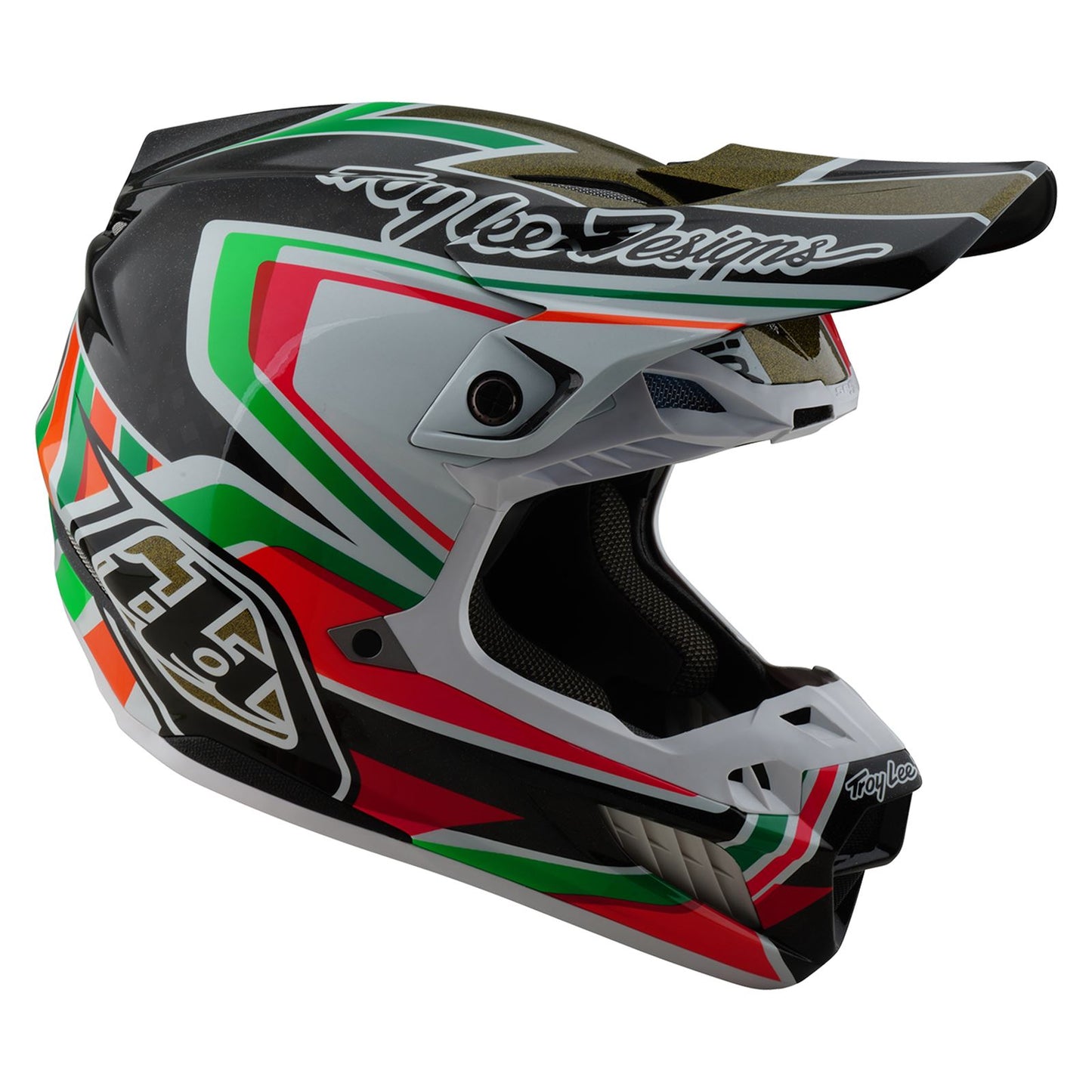 Troy Lee Designs Spring 2025 MX Helmet SE5 Carbon Labyrinth Black