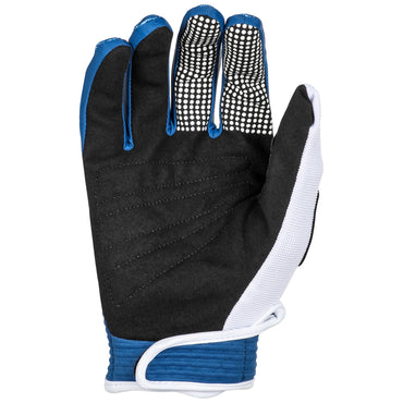 Fly Racing 2025 Youth F-16 Motocross Gloves Dark Blue White