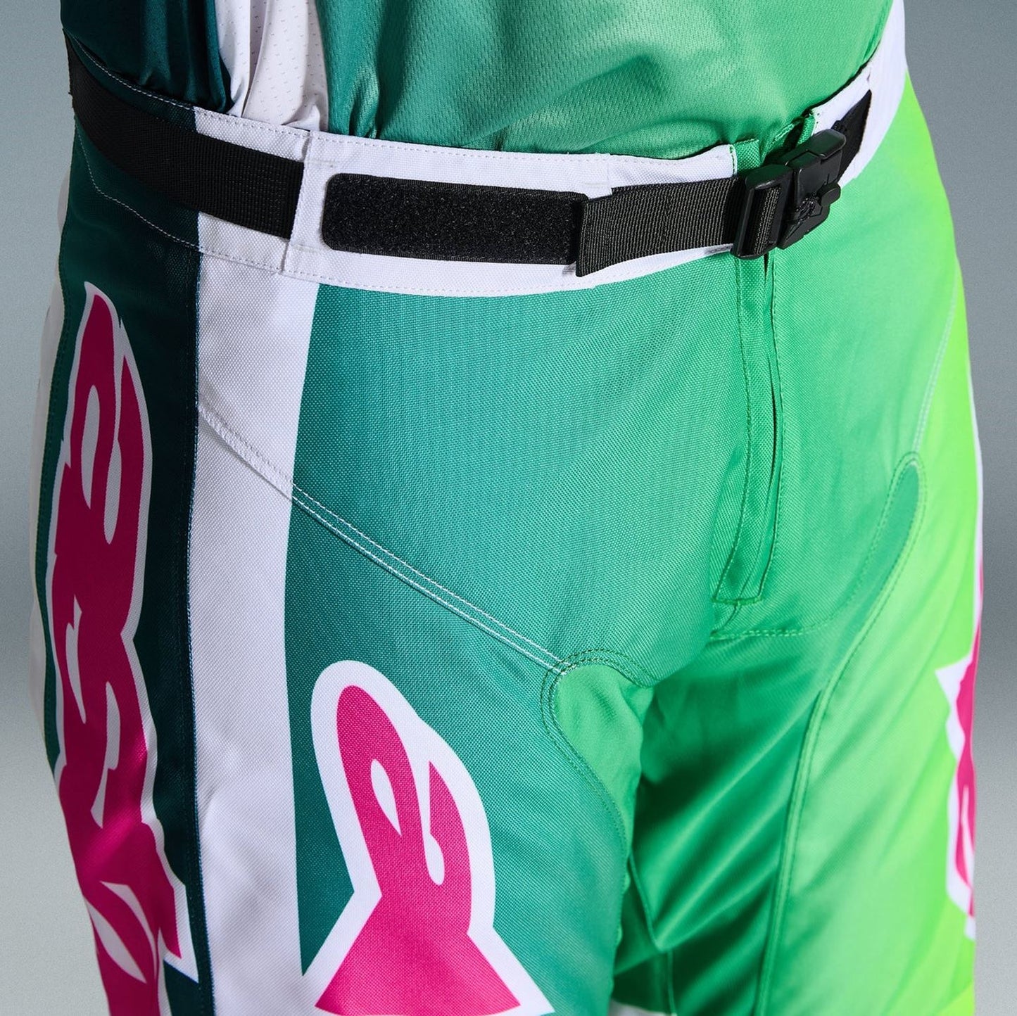Alpinestars 2026 Racer Portl Motocross Pants Green White Black