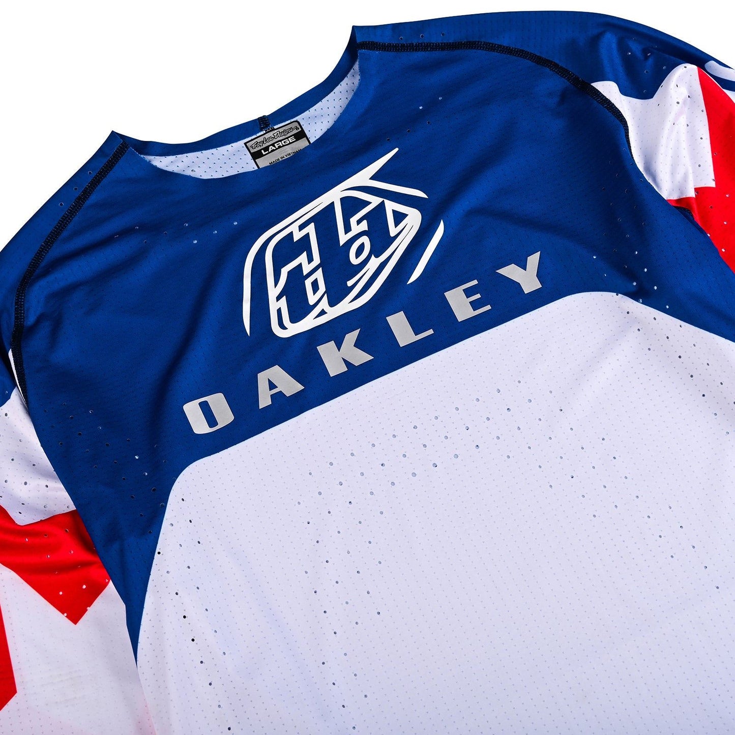 Troy Lee Designs 2025 Motocross x Oakley SE ULTRA Vision Jersey White Blue