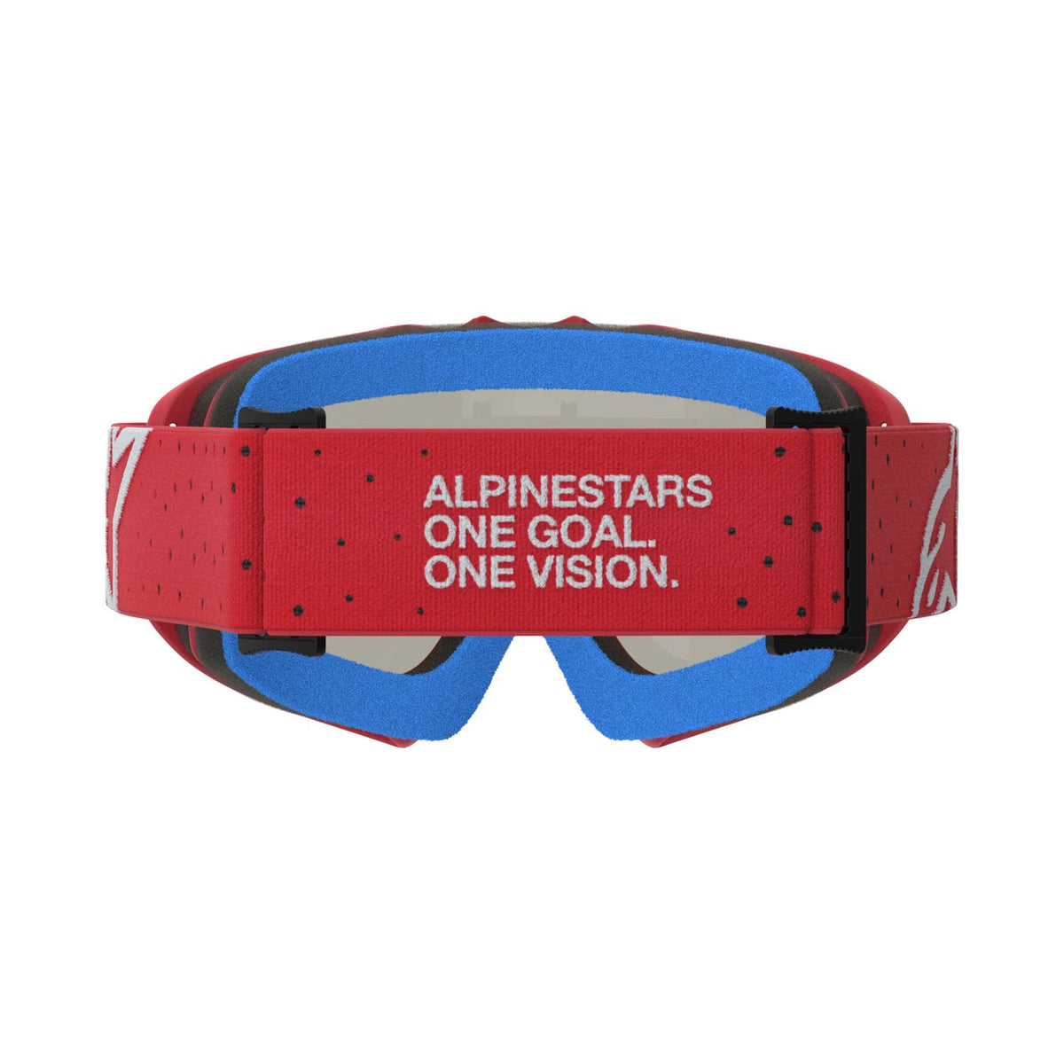 Alpinestars 2027 Youth Vision Vesta MX Goggles Red Flo Chrome Mirror Silver