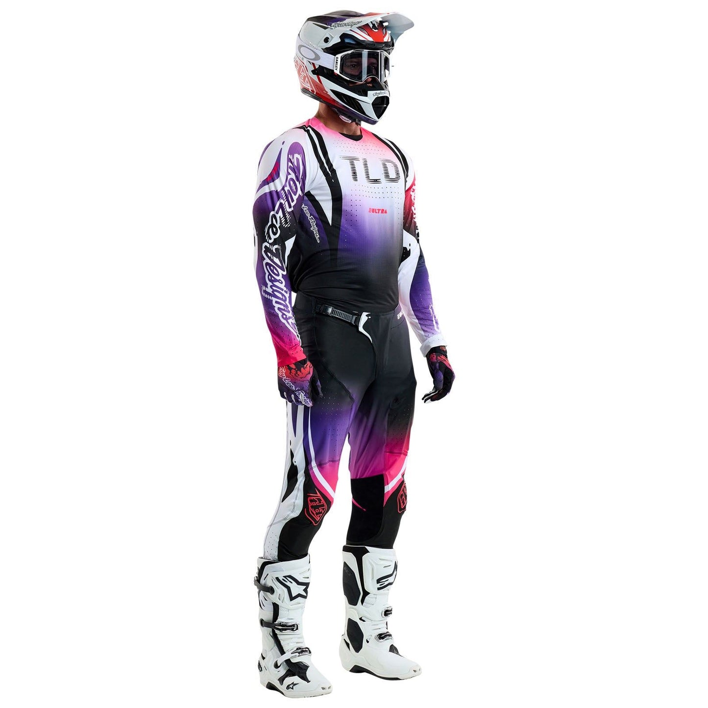 Troy Lee Designs Spring 2025 MX Combo Kit SE ULTRA Drip Black Purple