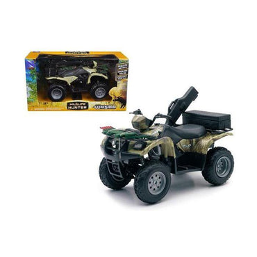Suzuki Vinson Auto 500 4X4 Camo ATV With Rifles 1:12 Scale Model Toy