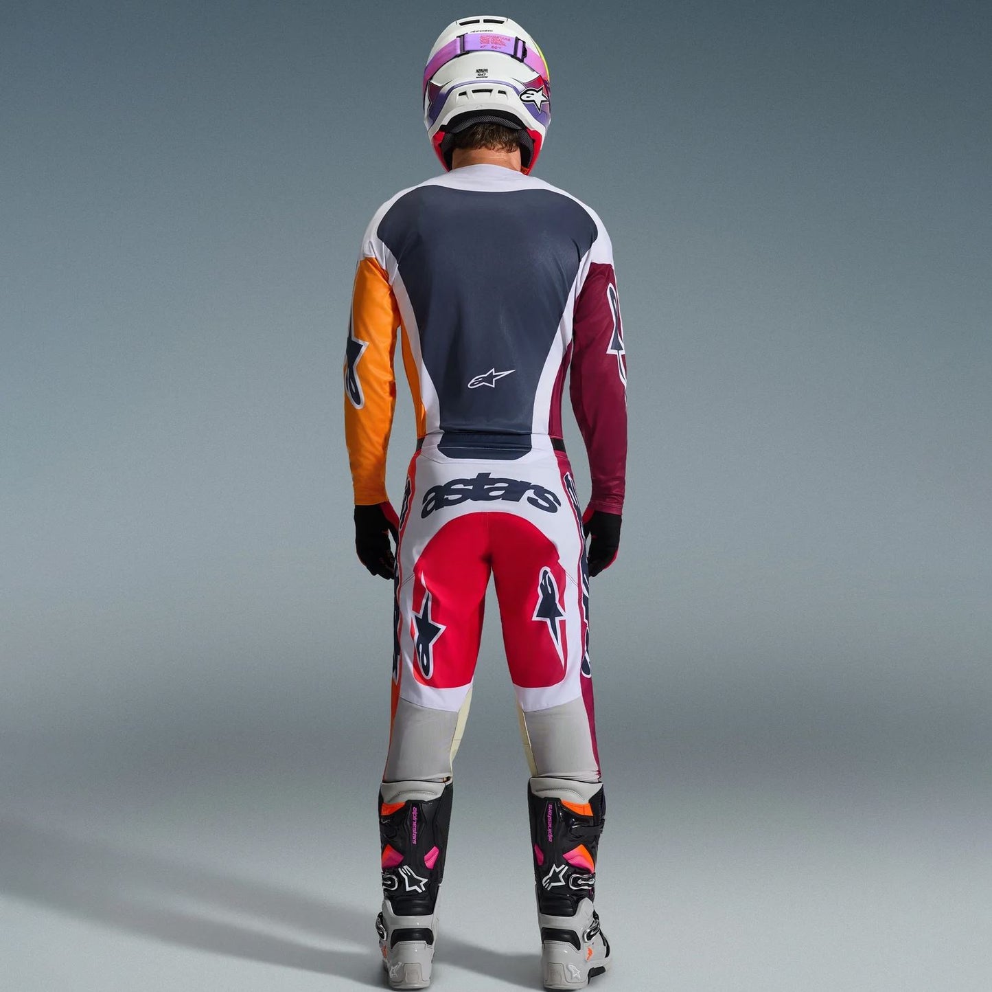 Alpinestars 2026 Racer Portl Motocross Combo Kit Red Light Grey Dark Grey