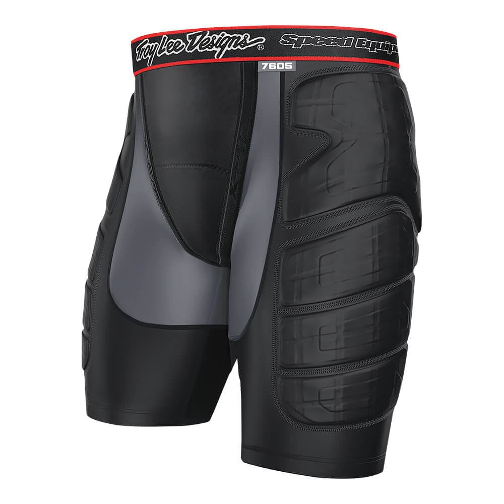 Troy Lee Designs 2025 Youth Lps7605 Solid Black Ultra Protection Shorts