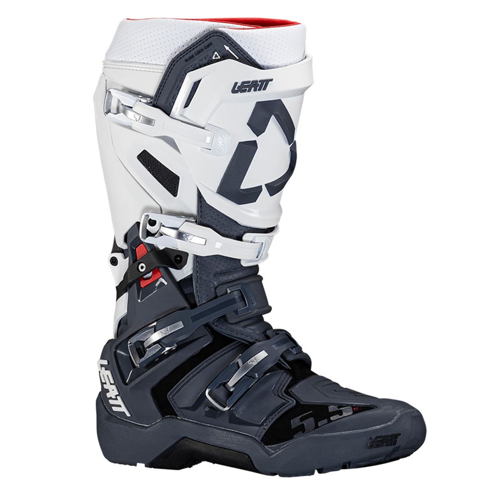 Leatt 2026 Motocross Boots 5.5 Flexlock Enduro White
