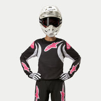 Alpinestars 2024 Stella Fluid Womens Motocross Combo Kit Pants & Jersey Black White Pink