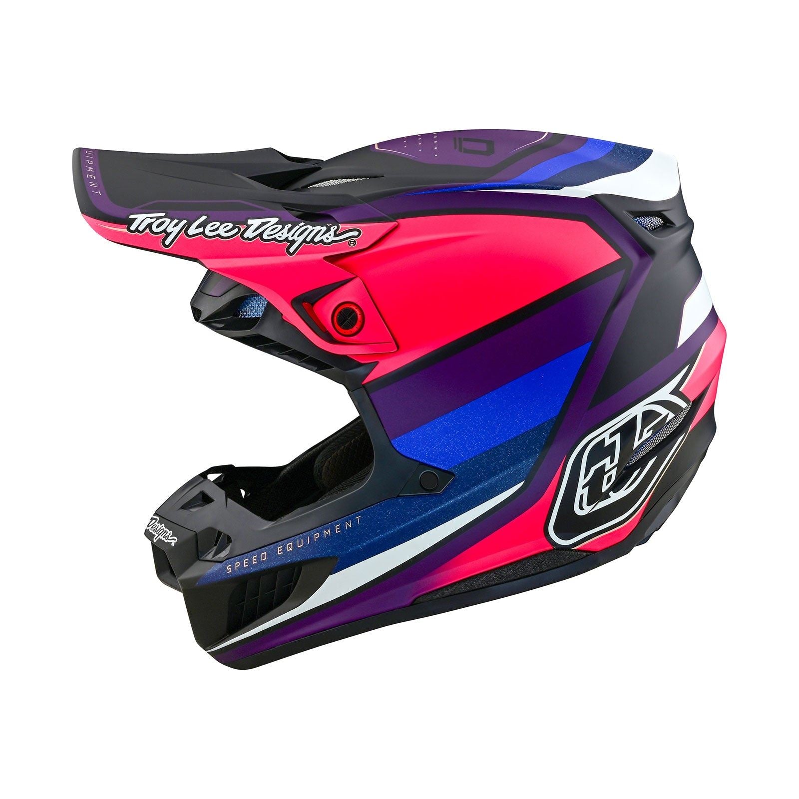 Troy Lee Designs 2025 SE5 Composite Reverb Black Purple Helmets