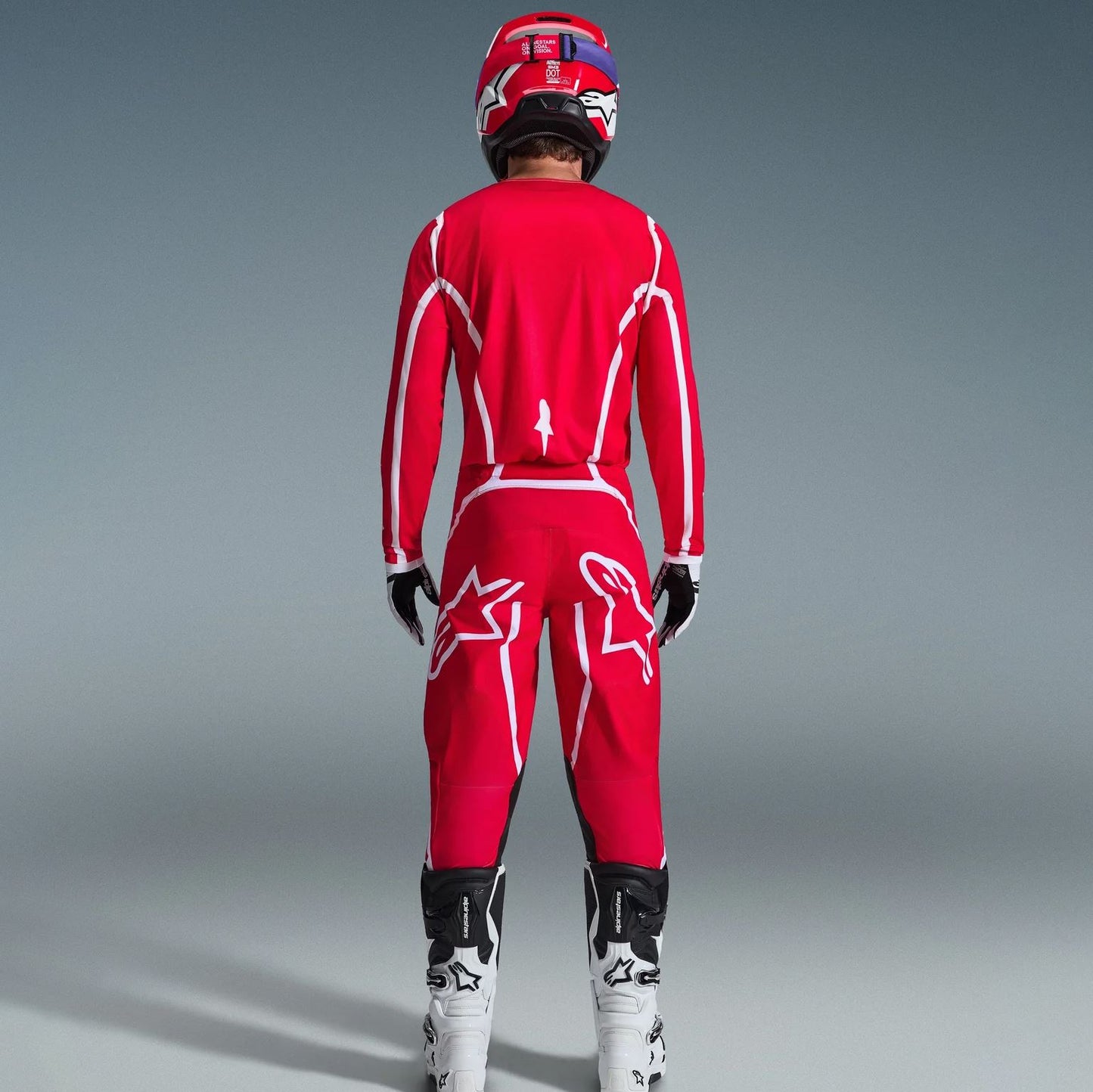 Alpinestars 2026 Fluid Apex Motocross Combo Kit Red White