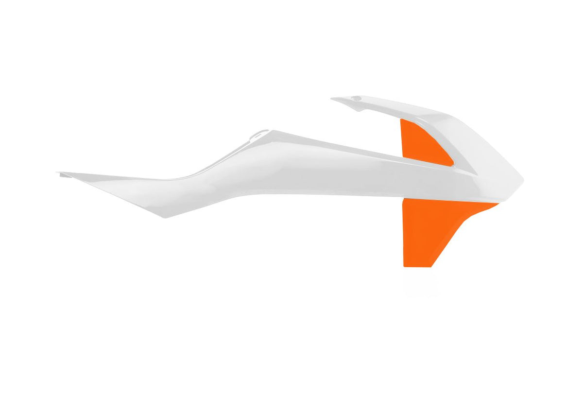 Acerbis Radiator Rad Scoops White Orange For KTM SX 85 2018-2024