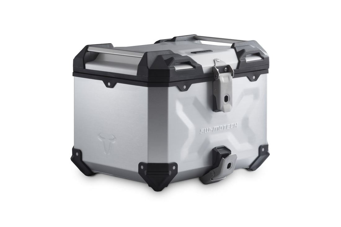 SW-Motech TRAX ADV Motorcycle Top Case Aluminum 38 Litre Silver