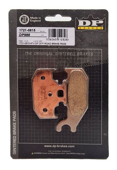 DP Rear Brake Pads For Yamaha YFM 700 RV/RW Raptor Left 2006 - 2010