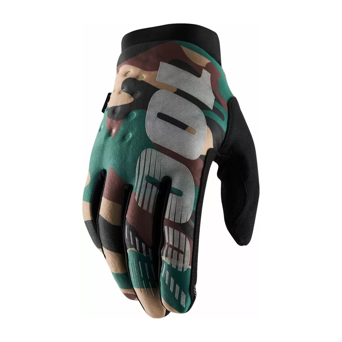 100% MX Gloves Brisker Cold Weather Camo Green