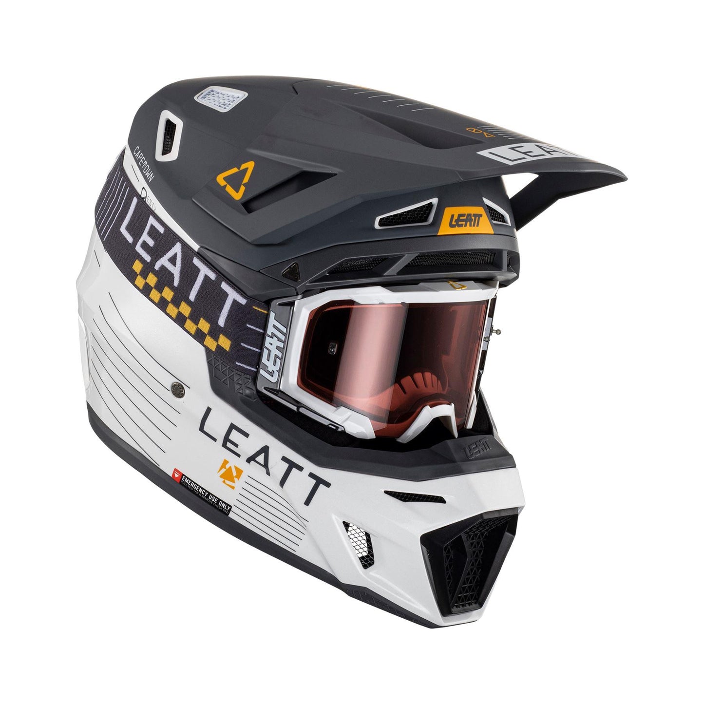 Leatt 2024 Helmet Moto 8.5 V23 Metallic with 5.5 Goggles Bag