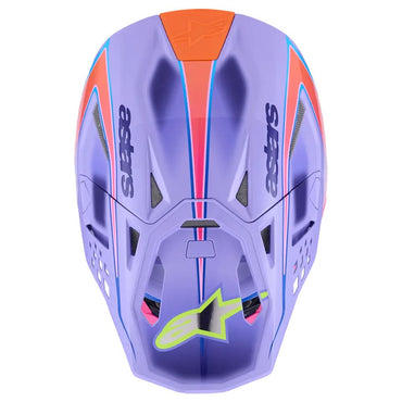 Alpinestars 2026 SM10 Jett Lawrence Motocross Helmet Purple Pink Yellow Flo