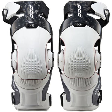 Pod Active Motocross Knee Braces K8 3.0 Carbon White
