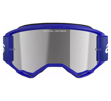 Alpinestars 2026 Goggles Vision 3 Wordmark Blue Mirror Silver