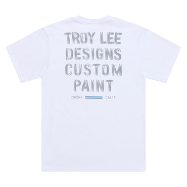 Troy Lee Designs Spring 2025 MX Paint Shop Casual T-Shirt White