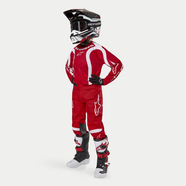 Alpinestars 2024 Racer Lurv Youth Motocross Combo Kit Mars Red White