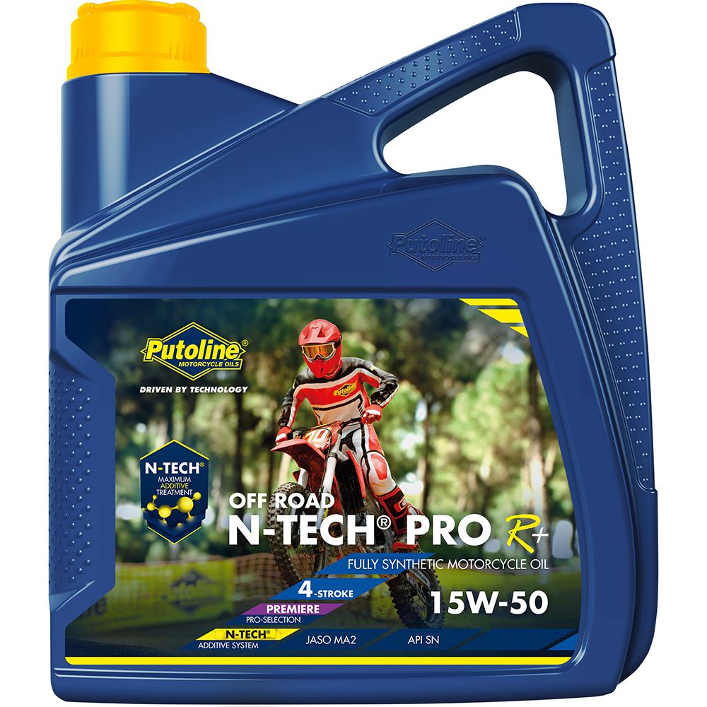Putoline N-Tech Pro R+ Offroad 15w50 Fully Synthetic Motorcycle Oil 4T 4 Litre