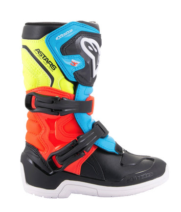 Alpinestars Tech 3s Kids Motocross Boots Black Yellow Fluo Red Fluo CLEARANCE