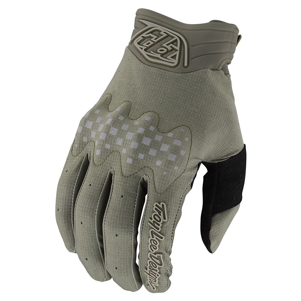 Troy Lee Designs 2025 Gambit Solid Olive Green Gloves
