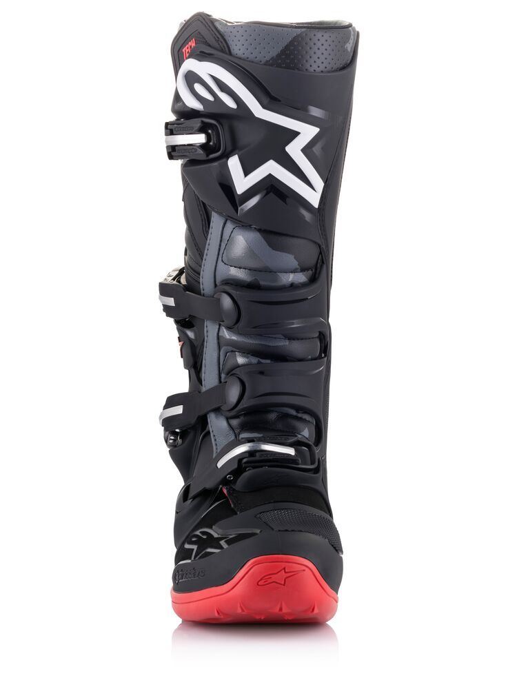 Alpinestars Tech 7 Motocross Boots Black Cool Grey Red