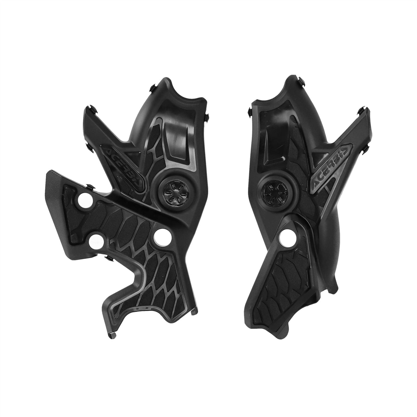 Acerbis X-Grip Frame Protector Guards Black For Yamaha TENERE 700 2019-2024