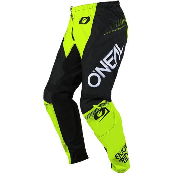 O'Neal 2025 Motocross Pants Element Racewear Black Neon Yellow