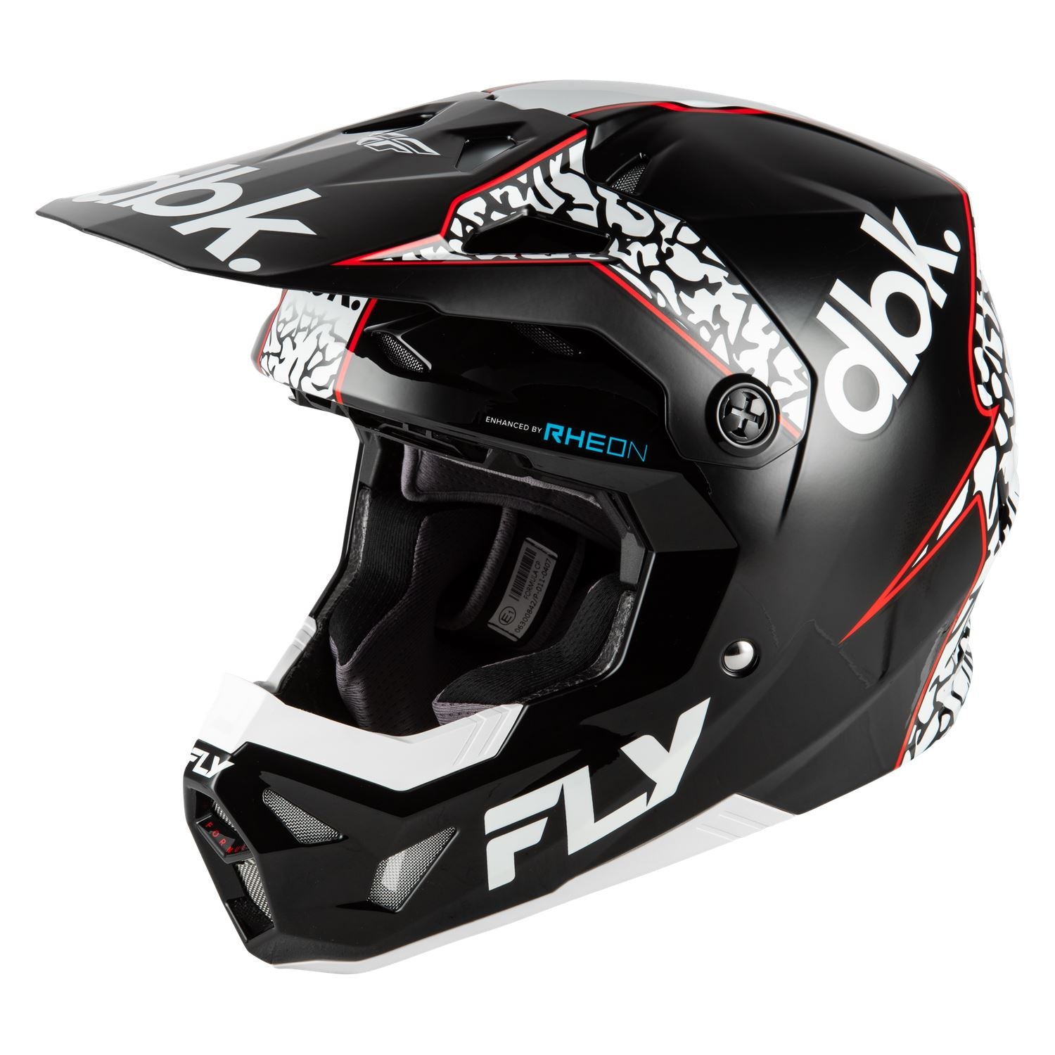 Fly Racing 2026 Motocross Helmet Formula CP DBK Black White Red