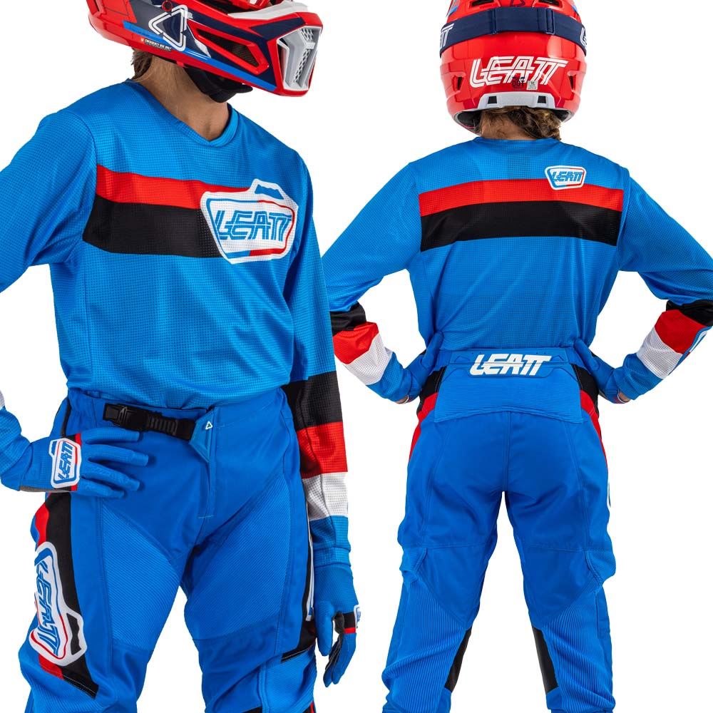Leatt 2025 Motocross Combo Ride Kit 3.5 Youth Pitboard Royal