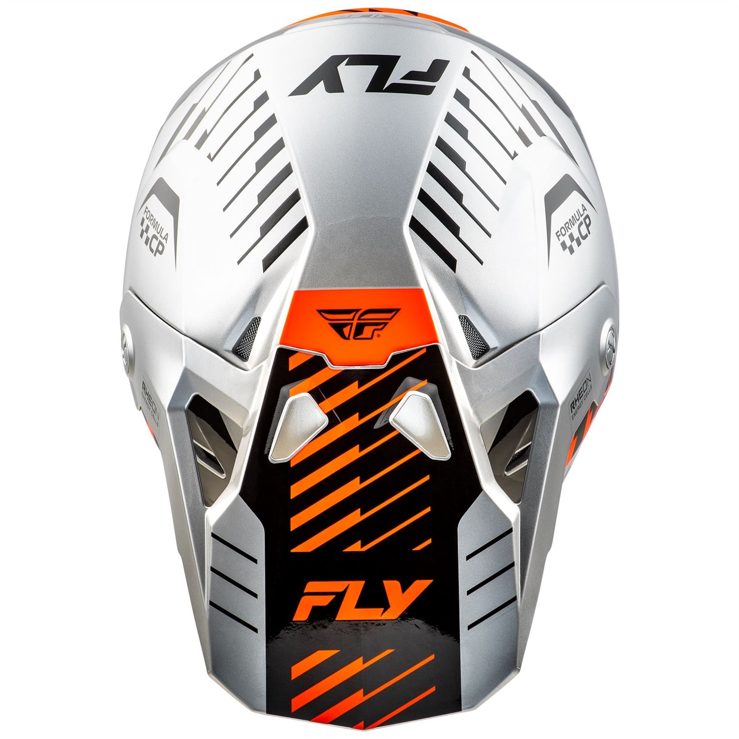 Fly Racing 2025 Formula CP Slice Motocross Helmet Grey Orange Black
