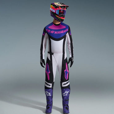 Alpinestars 2026 Techstar Knif Motocross Combo Kit Black Light Grey Purple