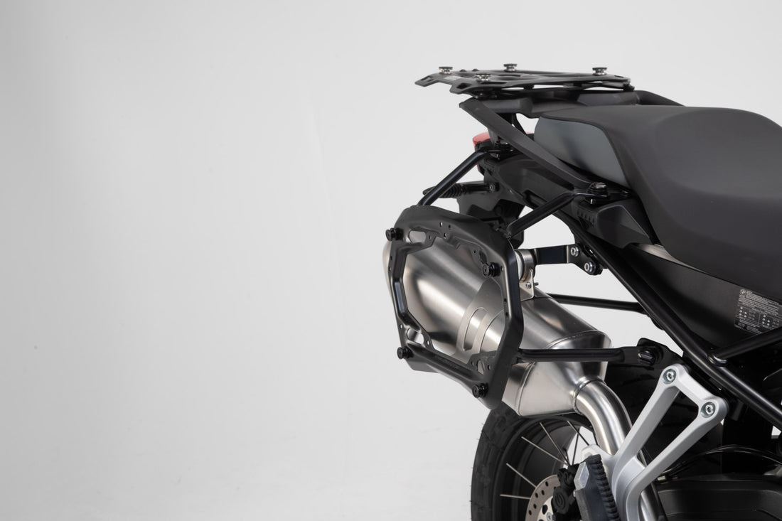 SW-Motech TRAX ADV Full Luggage System Black Kit Stainless Steel Type Rails For BMW F 750 GS ABS 2018-2023