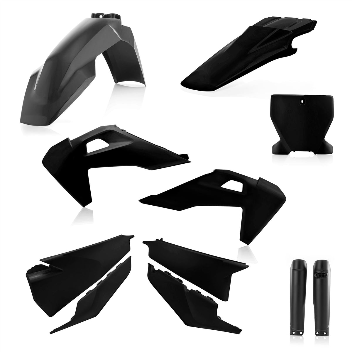 Acerbis Plastic Kit White Grey For Husqvarna FE 350 PRO 2024-2025