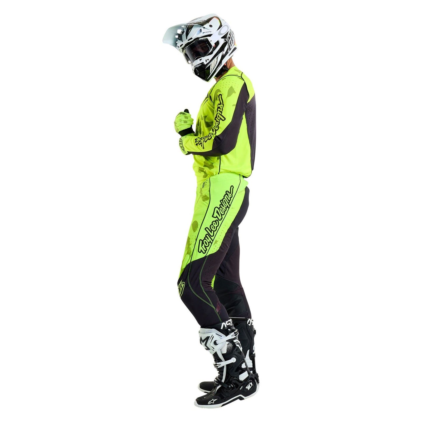 Troy Lee Designs Spring 2025 MX Combo Kit SE PRO Blotted Flo Yellow