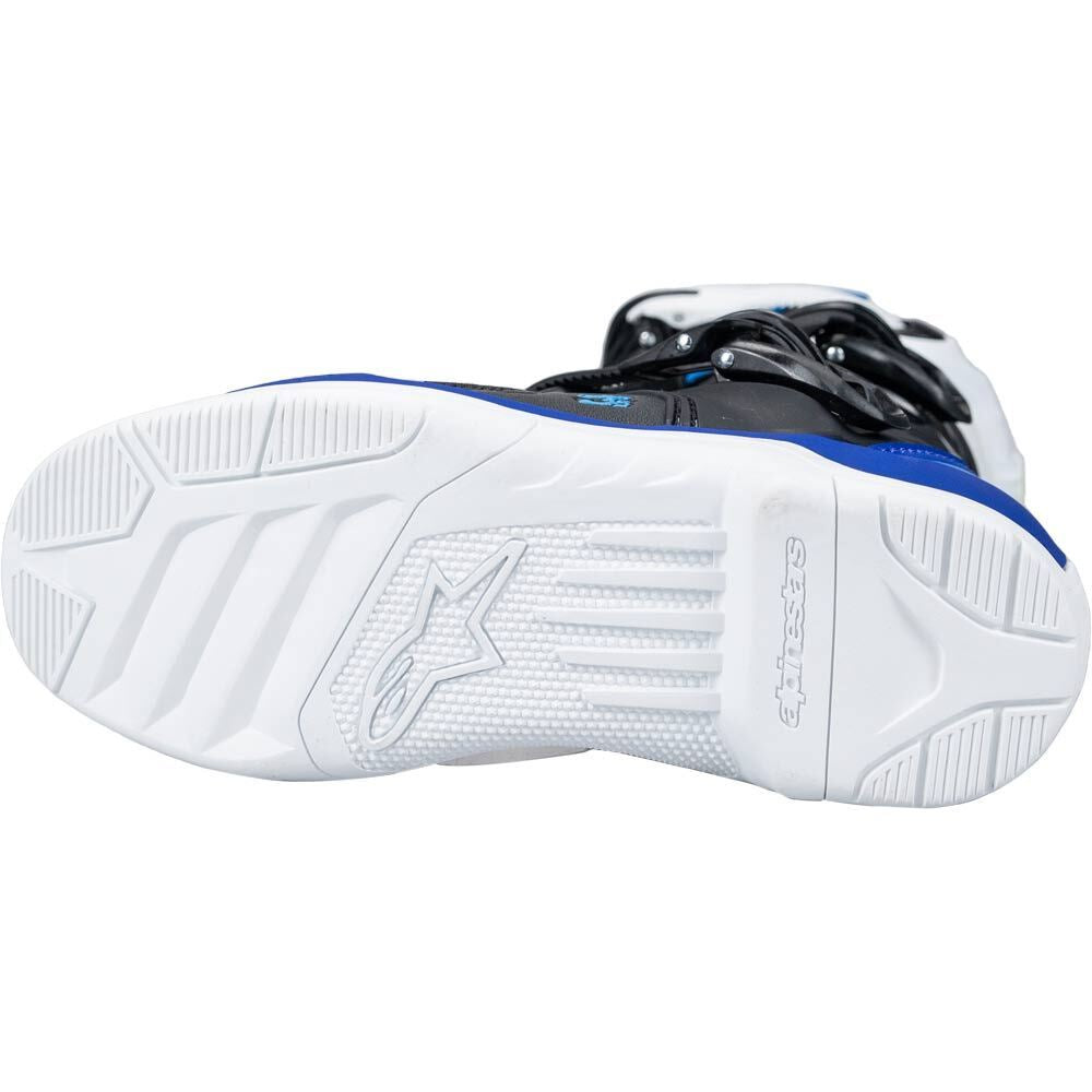 Alpinestars 2026 Tech 3S Youth Motocross Boots White Black Enamel Blue