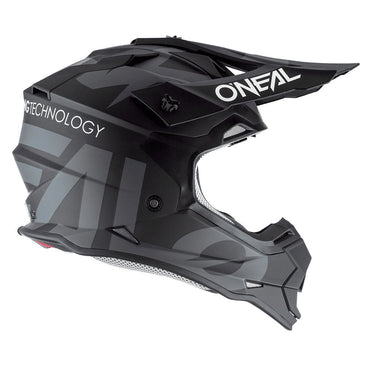 O'Neal 2025 Motocross Helmet 2SRS Slick Black Grey