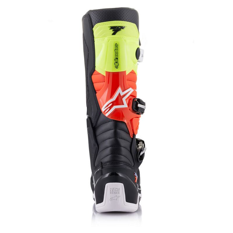 Alpinestars Tech 7 Motocross Boots Black Yellow Fluo Red Fluo CLEARANCE