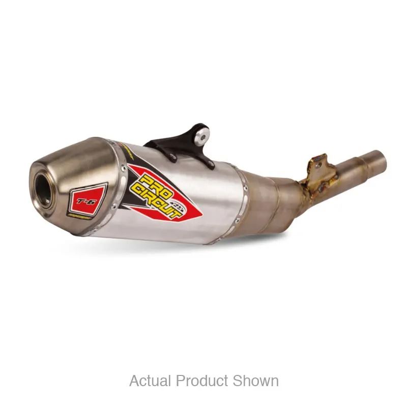 Pro Circuit T-6 Stainless Slip-On Silencer For Kawasaki KX 250 2025