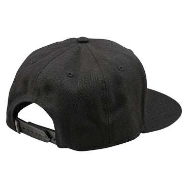 Troy Lee Designs Spring 2025 MX Peace Flat Bill Snapback Cap Black