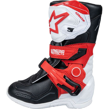 Alpinestars 2026 Tech 3S Kids Motocross Boots White Black Bright Red