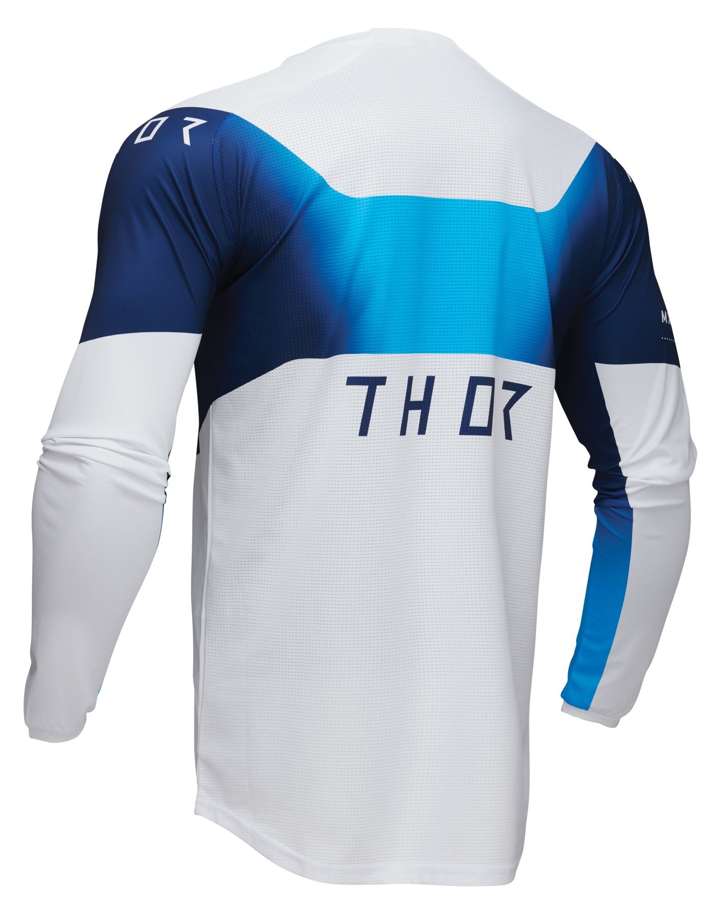 Thor 2025 Motocross Jersey Launchmode Storm White Blue