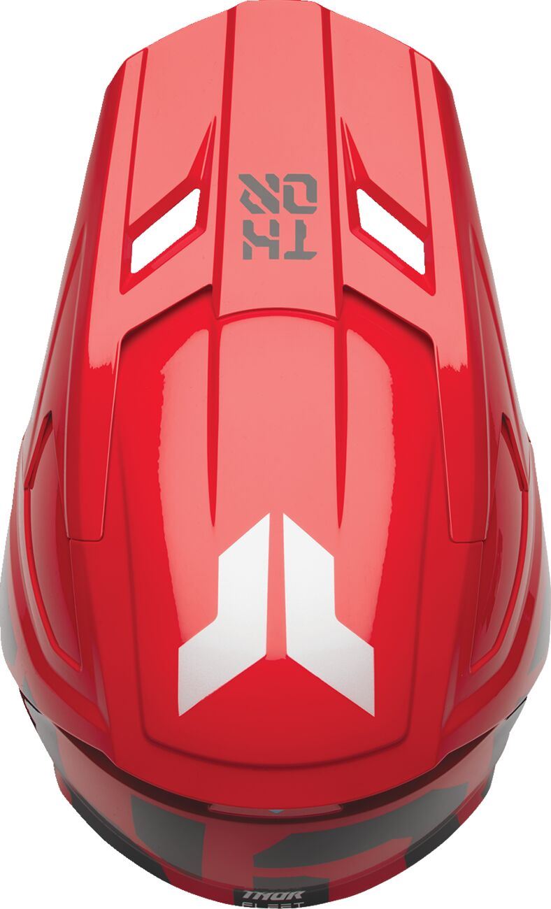 Thor MX Spring 2025 Youth Helmet Fleet Forge Red