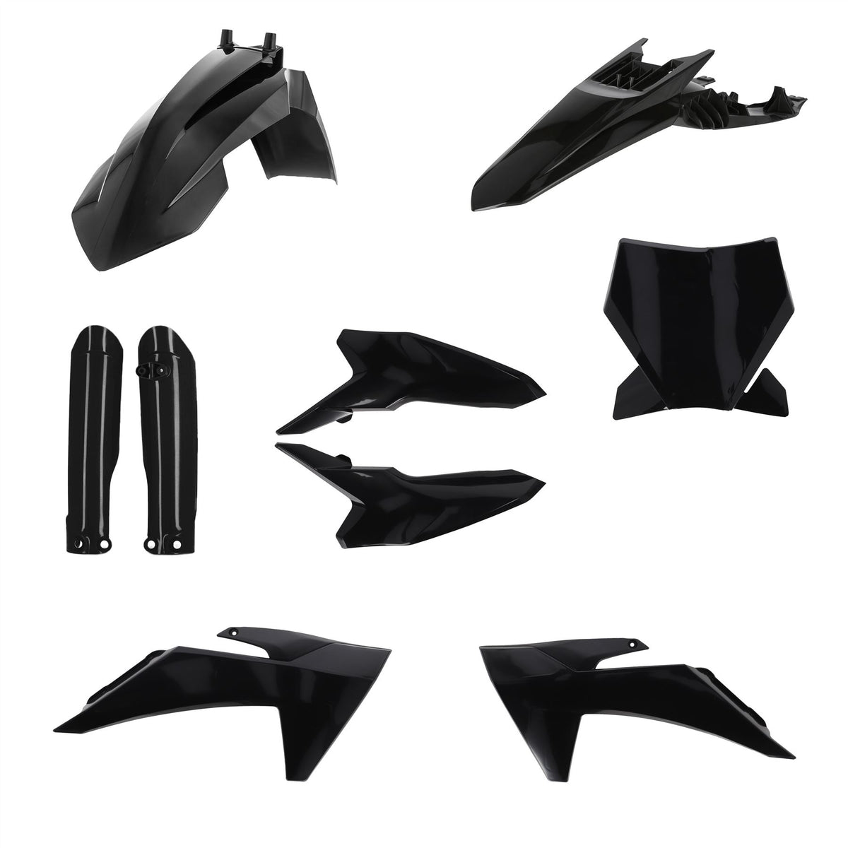 Acerbis Full Plastic Kit Black For KTM SX 65 2024-2027