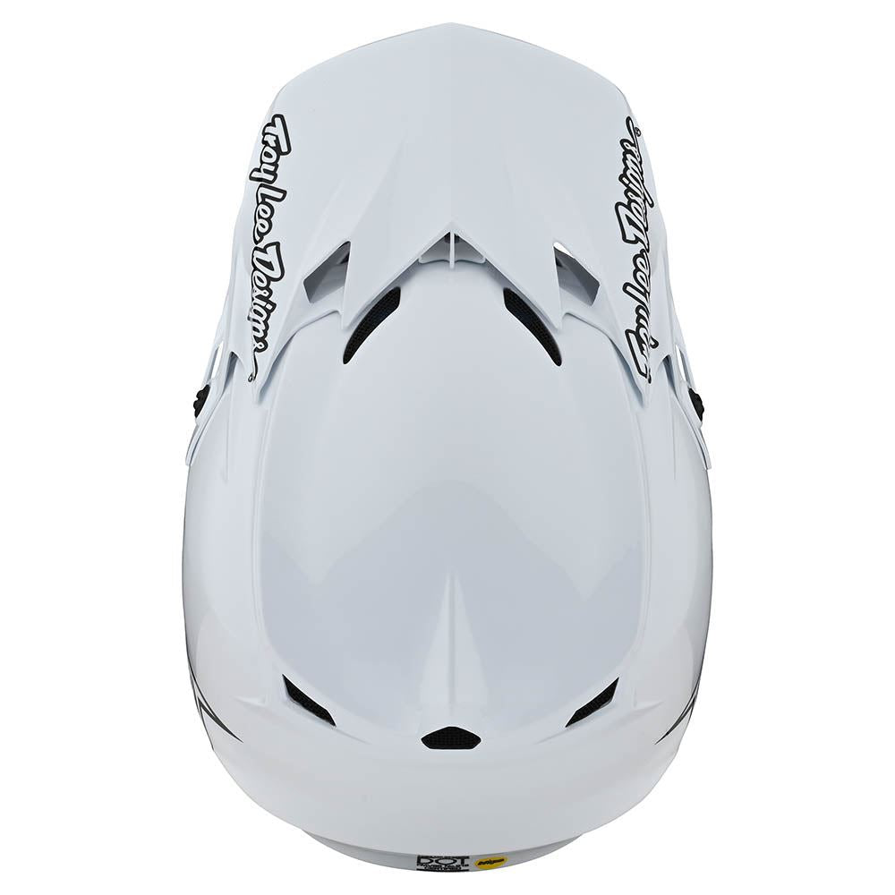 Troy Lee Designs 2025 SE4 Polyacrylite Helmet W/MIPS Mono White